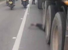 Trágico accidente: motociclista murió tras choque con tractocamión