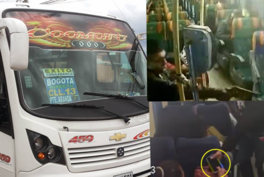 Pasajeros fueron asaltados dentro de bus intermunicipal