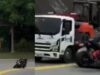 En la vía Mosquera: imprudente maniobra terminó en violento choque