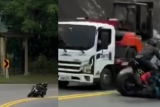 En la vía Mosquera: imprudente maniobra terminó en violento choque