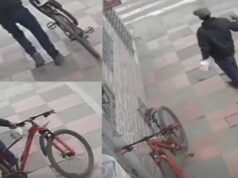 Salió caminando como si nada: así habría robado una bicicleta en Mosquera