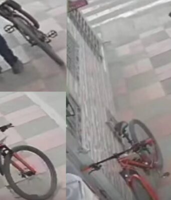 Salió caminando como si nada: así habría robado una bicicleta en Mosquera