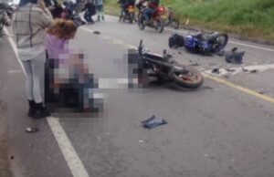 ¿Qué pasó en la vía perimetral de Funza? Investigan choque entre motociclistas