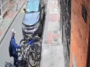 ¡Atención en Mosquera! Video registra el hurto de una bicicleta