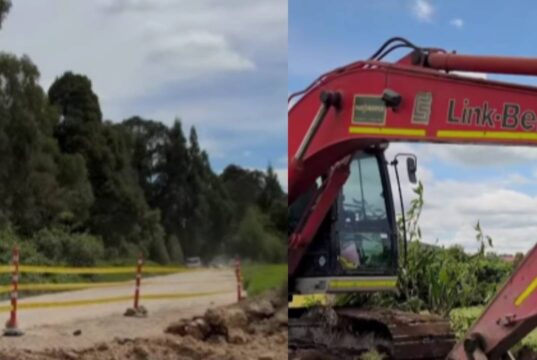 Funza avanza en la modernización de sus vías