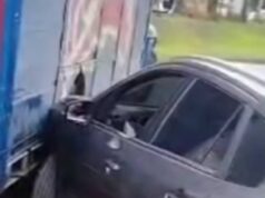 Caos vehicular en la vía Siberia tras choque