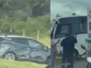 Fuerte accidente en la vía Siberia-Cota deja varios lesionados