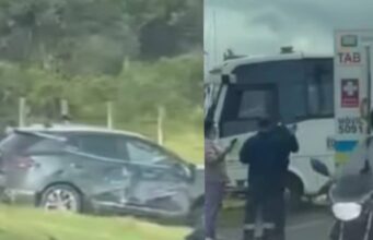 Fuerte accidente en la vía Siberia-Cota deja varios lesionados
