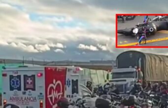 Atención: fuerte accidente entre motociclistas en la vía Funza–Siberia