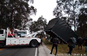 Accidente en la vía Facatativá genera represamiento