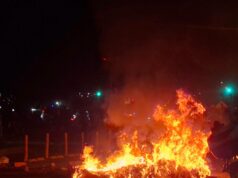 Bloqueo en la vía Indumil en Soacha genera congestión