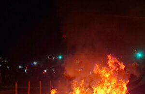 Bloqueo en la vía Indumil en Soacha genera congestión