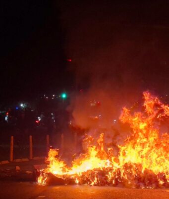 Bloqueo en la vía Indumil en Soacha genera congestión