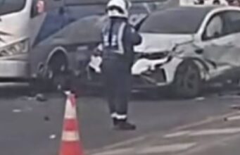 Accidente de tránsito genera congestión en la vía Funza-Mosquera
