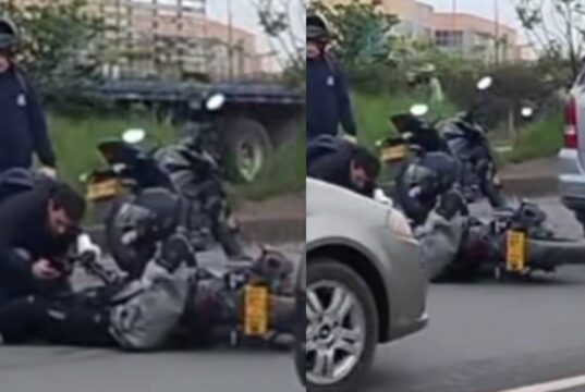 Accidente de tránsito genera fuerte congestión en la vía Mosquera–Madrid