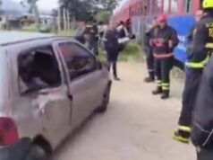 Tren de la Sabana impactó un carro que transportaba estudiantes