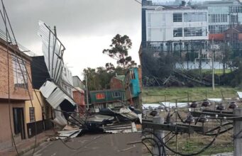 ¡Así quedó Funza tras el vendaval! Reportan cientos de familias afectadas