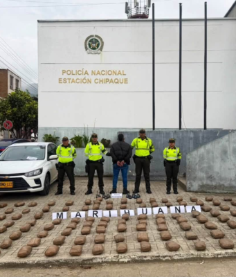 Golpe al narcotráfico en Cundinamarca: incautan 145 paquetes de marihuana